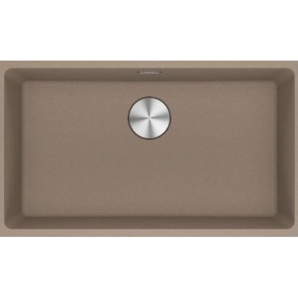 Νεροχύτης γρανιτένιος 72x40 χωρίς πάγκο υποκαθήμενος, 1 γούρνα (75,3x43,3cm) oyster, χρώμα: Καφέ Γρανιτένιοι