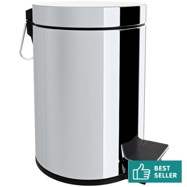 Χαρτοδοχείο soft close, inox brushed από inox 6 lt επιδαπέδιος τύπος κλειστό, χρώμα: Χρωμέ επιφάνεια: Γυαλιστερή Χαρτοδοχείο soft close, inox brushed από inox 6 lt επιδαπέδιος τύπος κλειστό, χρώμα: Χρωμέ επιφάνεια: Γυαλιστερή Χαρτοδοχεία