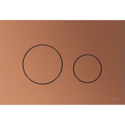 Πλακέτα εντοιχιζόμενου καζανακίου metallic bronze από ABS διπλής ενέργειας μηχανικά με έλασμα, χρώμα: Μπρονζέ επιφάνεια: Ματ Πλακέτες