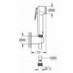 Bidet hand shower material: ABS, color: Gold surface: Glossy