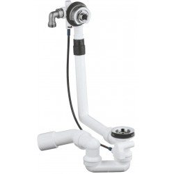 Βαλβίδα μπανιέρας, pop-up με υπερχείλιση από ορείχαλκο επιφάνεια: Γυαλιστερή, χρώμα: Χρωμέ Βαλβίδες