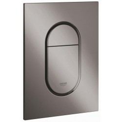 Πλακέτα εντοιχιζόμενου καζανακίου hard graphite από ABS διπλής ενέργειας με πνευματικό μηχανισμό, χρώμα: Γκρι επιφάνεια: Γυαλιστερή Πλακέτες