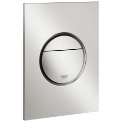 Flush wall plates for concealed cistern supersteel dual flush valve material: Brass Pneumatic, color: Chrome surface: Brushed Flush plates
