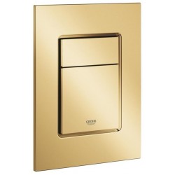 Flush wall plates for concealed cistern cool sunrise dual flush valve material: ABS Pneumatic, color: Gold surface: Glossy Flush plates
