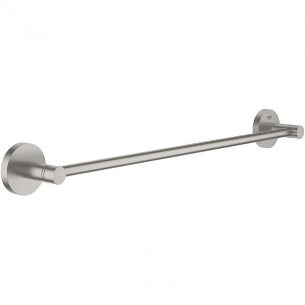 Towel 45cm supersteel Fixed material: Brass single, color: Chrome surface: Brushed Towel rails
