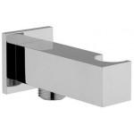 Στήριγμα ντους με παροχή σταθερό από ορείχαλκο διάμετρος 55mm, χρώμα: Χρωμέ επιφάνεια: Γυαλιστερή Στηρίγματα ντους