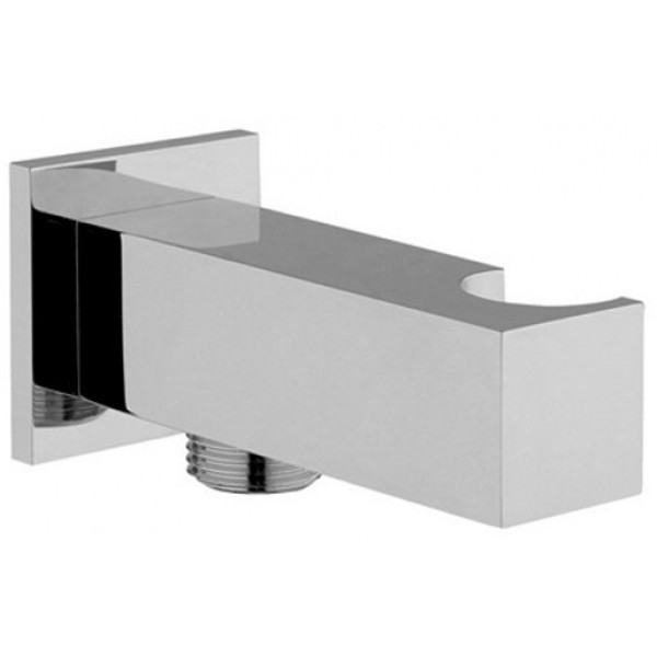 Στήριγμα ντους με παροχή σταθερό από ορείχαλκο διάμετρος 55mm, χρώμα: Χρωμέ επιφάνεια: Γυαλιστερή Στηρίγματα ντους