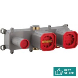 Μπαταρία ντουζιέρας εντοιχιζόμενη εσωτερικό μέρος 2 εξόδων