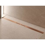 Shower channel brushed red gold PVD material: Inox 80cm, color: Pink Gold Linear shower drains Shower channel brushed red gold PVD material: Inox 80cm, color: Pink Gold Linear shower drains