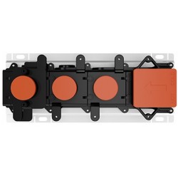 Μπαταρία ντουζιέρας εντοιχιζόμενη εσωτερικό μέρος 2 εξόδων Εντοιχιζόμενες εσωτερικό μέρος