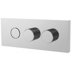 Διακόπτης μπαταρίας νιπτήρος εντοιχιζόμενος από ορείχαλκο με on/off push button, χωρίς ρουξούνι, χρώμα: Χρωμέ επιφάνεια: Γυαλιστερή Διακόπτες