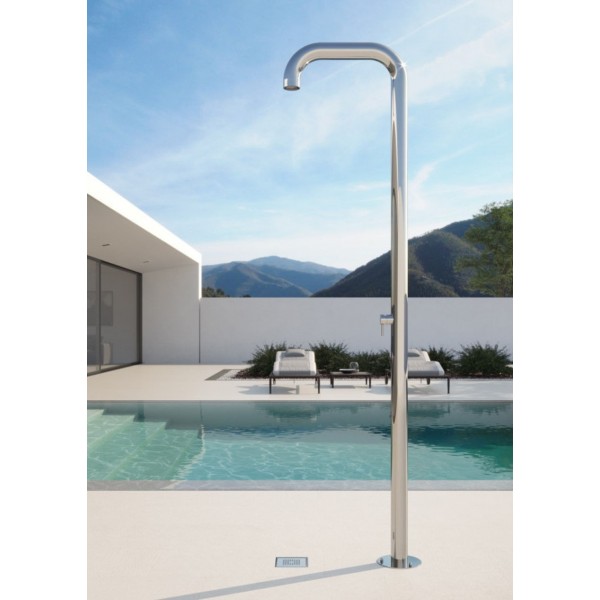 Column outdoor shower material: Inox Y2,3m, color: Chrome surface: Glossy Outdoor shower columns Column outdoor shower material: Inox Y2,3m, color: Chrome surface: Glossy Outdoor shower columns