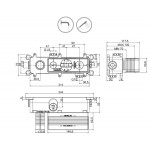 Shower tap Wall-mounted concealed part 2 way Wall-mounted - concealed part Shower tap Wall-mounted concealed part 2 way Wall-mounted - concealed part