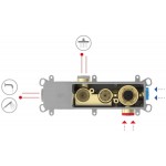 Shower tap Wall-mounted concealed part 2 way Wall-mounted - concealed part Shower tap Wall-mounted concealed part 2 way Wall-mounted - concealed part