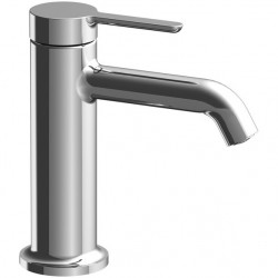 Wash basin tap Deck-mounted material: Brass mixer With push-open waste set Μ size, color: Chrome surface: Glossy Deck-mounted