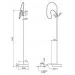 Column outdoor shower material: Inox, color: Chrome surface: Brushed Column outdoor shower material: Inox, color: Chrome surface: Brushed