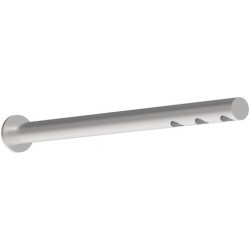 Κεφαλή ντους επίτοιχος τύπος 48,2cm από inox 1 ροής 10 l/min 3 jet, χρώμα: Χρωμέ επιφάνεια: Βουρτσισμένη Κεφαλές ντους