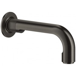 Εκροή (στόμιο) 20,7cm επίτοιχος τύπος Black Metal Brushed PVD από ορείχαλκο, χρώμα: Μαύρο επιφάνεια: Βουρτσισμένη Στόμια (ρουξούνια)