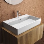 Washbasin Free standing 70x45x12,5 material: Porcelain With one hole With overflow, color: White surface: Matt Free standing