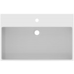 Washbasin Free standing 70x45x12,5 material: Porcelain With one hole With overflow, color: White surface: Matt Free standing