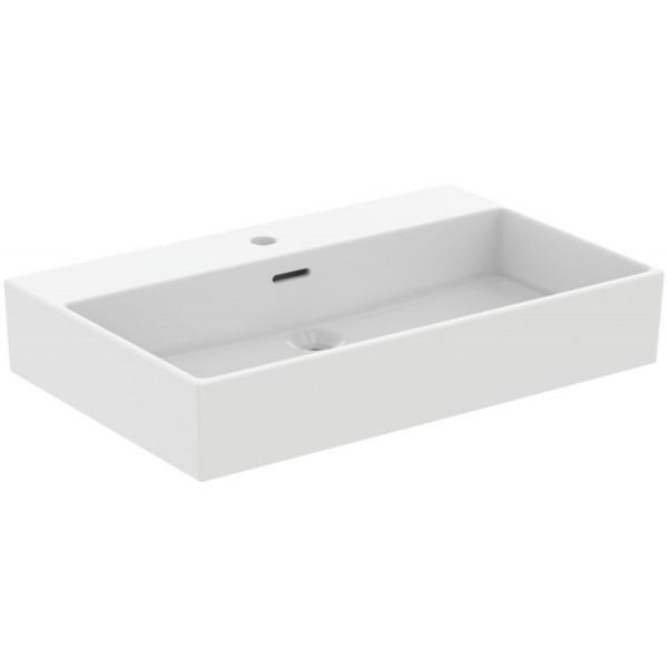 Washbasin Free standing 70x45x12,5 material: Porcelain With one hole With overflow, color: White surface: Matt Free standing