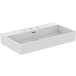 Washbasin Free standing 70x45x12,5 material: Porcelain With overflow With three holes, color: White surface: Glossy Free standing