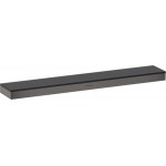 Ράφι μπάνιου 50x9,7 από ορείχαλκο brushed black chrome, χρώμα: Γκρι Σκούρο επιφάνεια: Βουρτσισμένη Ράφια μπάνιου 