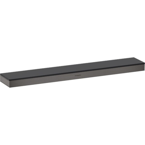 Ράφι μπάνιου 50x9,7 από ορείχαλκο brushed black chrome, χρώμα: Γκρι Σκούρο επιφάνεια: Βουρτσισμένη Ράφια μπάνιου 