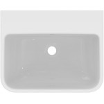 Washbasin Wall-mounted 55x44x15 With 1 bowl With hole in the middle With overflow / no pedestal material: Porcelain, color: White surface: Glossy Wall-mounted Washbasin Wall-mounted 55x44x15 With 1 bowl With hole in the middle With overflow / no pedestal material: Porcelain, color: White surface: Glossy Wall-mounted