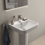 Washbasin Wall-mounted 50x44x15 With 1 bowl With hole in the middle With overflow / no pedestal material: Porcelain, color: White surface: Glossy Wall-mounted Washbasin Wall-mounted 50x44x15 With 1 bowl With hole in the middle With overflow / no pedestal material: Porcelain, color: White surface: Glossy Wall-mounted