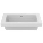 Washbasin for furniture 61x51 material: Porcelain With one hole With overflow, color: White surface: Glossy Furniture basins