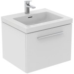 Washbasin for furniture 61x51 material: Porcelain With one hole With overflow, color: White surface: Glossy Furniture basins