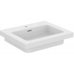 Washbasin for furniture 61x51 material: Porcelain With one hole With overflow, color: White surface: Glossy Furniture basins