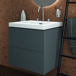 Washbasin for furniture 61x51 material: Porcelain With overflow With three holes, color: White surface: Glossy Furniture basins