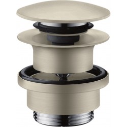 Waste Valve With overflow material: Brass surface: Brushed, color: Chrome Waste overflows