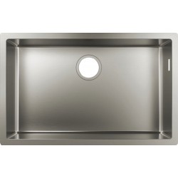 Sink Stainless (Steel) 66x40 material: Inox surface: Matt free Undermount 1 bowl stainless steel, color: Chrome Stainless steel