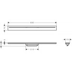 Αυλάκι ντουζιέρας (σχάρα) brushed nickel από inox 80cm, χρώμα: Χρωμέ Αυλάκια ντουζιέρας Αυλάκι ντουζιέρας (σχάρα) brushed nickel από inox 80cm, χρώμα: Χρωμέ Αυλάκια ντουζιέρας