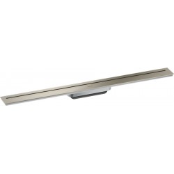 Αυλάκι ντουζιέρας (σχάρα) brushed nickel από inox 80cm, χρώμα: Χρωμέ Αυλάκια ντουζιέρας