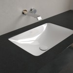 Washbasin Under counter 54x34 material: Porcelain With overflow, color: White surface: Glossy Under counter