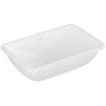 Washbasin Under counter 54x34 material: Porcelain With overflow, color: White surface: Glossy Under counter