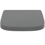 Toilet-seat soft closing, style: Wrapover, grey, color: Grey Toilet seats & covers