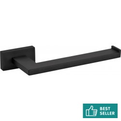 Paper holder no cover material: Brass 18x9cm, color: Black surface: Matt Toilet paper holders