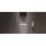 Washbasin Floor standing 45x45x90 material: Solid Surface, color: White surface: Matt Floor standing