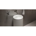 Washbasin Floor standing 45x45x90 material: Solid Surface, color: White surface: Matt Floor standing