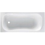 Bathtub Rectangular 170x70 material: Acrylic, color: White no grab bars surface: Glossy Rectangular
