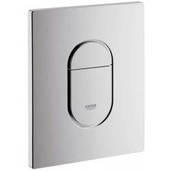 Flush wall plates for concealed cistern dual flush valve material: ABS Pneumatic, color: Chrome surface: Matt