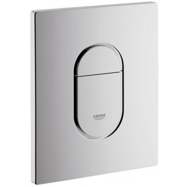 Flush wall plates for concealed cistern dual flush valve material: ABS Pneumatic, color: Chrome surface: Matt