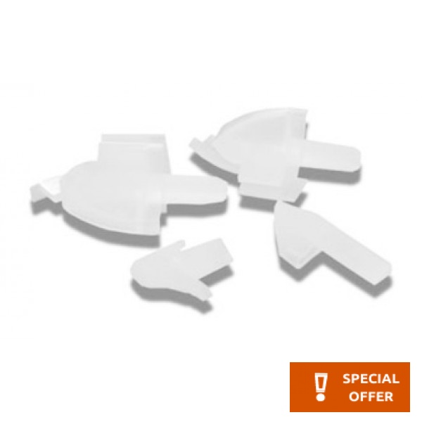 Shower enclosure stop material: Plastic Shower joints
