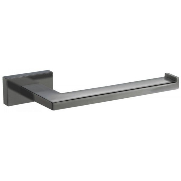 Paper holder no cover material: Brass 18x9cm, brushed graphite, color: Grey surface: Brushed Toilet paper holders