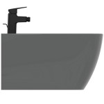 Bidet Wall-mounted glossy grey, color: Grey surface: Glossy Wall-mounted
